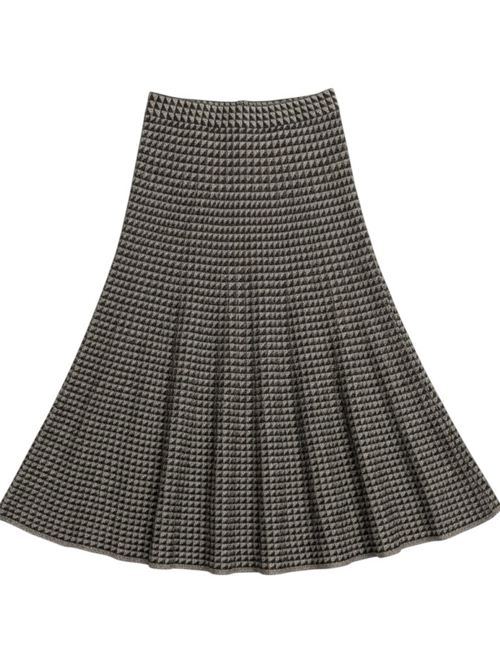 The Fold London Metallic Geometric Midi Skirt Size Small